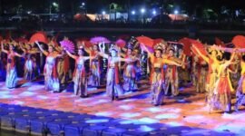 Penampilan Tarian Tradisional Di Pembukaan Cisadane Digital Festival, Kota Tangerang, Provinsi Banten (Foto/Hms) 