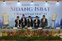 Sidang Isbat 1 Ramadan 1447 Hijriah tahun 2026 (foto/hms) 
