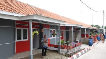 110 unit rumah layak huni bagi masyarakat nelayan hasil kolaborasi Pemerintah Kabupaten (Pemkab) Tangerang bersama Habitat for Humanity di Kampung Tanjung Kait, Desa Tanjung Anom, Kecamatan Mauk, Jumat (13/2/26) (foto/hms) 