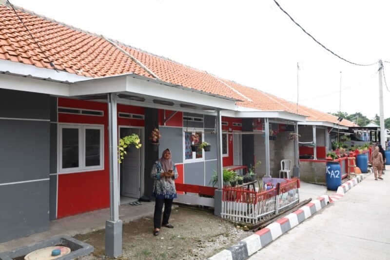 110 unit rumah layak huni bagi masyarakat nelayan hasil kolaborasi Pemerintah Kabupaten (Pemkab) Tangerang bersama Habitat for Humanity di Kampung Tanjung Kait, Desa Tanjung Anom, Kecamatan Mauk, Jumat (13/2/26) (foto/hms) 