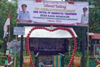 Pos Linmas dan Siskamling Desa Kayu Bongkok Menjadi Wakil Kecamatan Sepatan (foto/jml) 