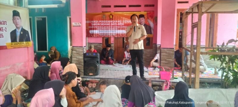 Berdialog Dengan Warga, H.Saepudin Anggota DPRD Kabupaten Tangerang Reses ke II di Desa Kali Baru Pakuhaji (foto/jml) 