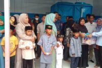 HUT Partai Gerindra Ke 18 Tahun Berikan Santunan Kepada 100 Anak Yatim 