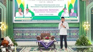 Peringatan Isra Mi'raj Nabi Besar Muhammad SAW 1447 Hijriah Kecamatan Sepatan Kabupaten Tangerang (foto/jml) 