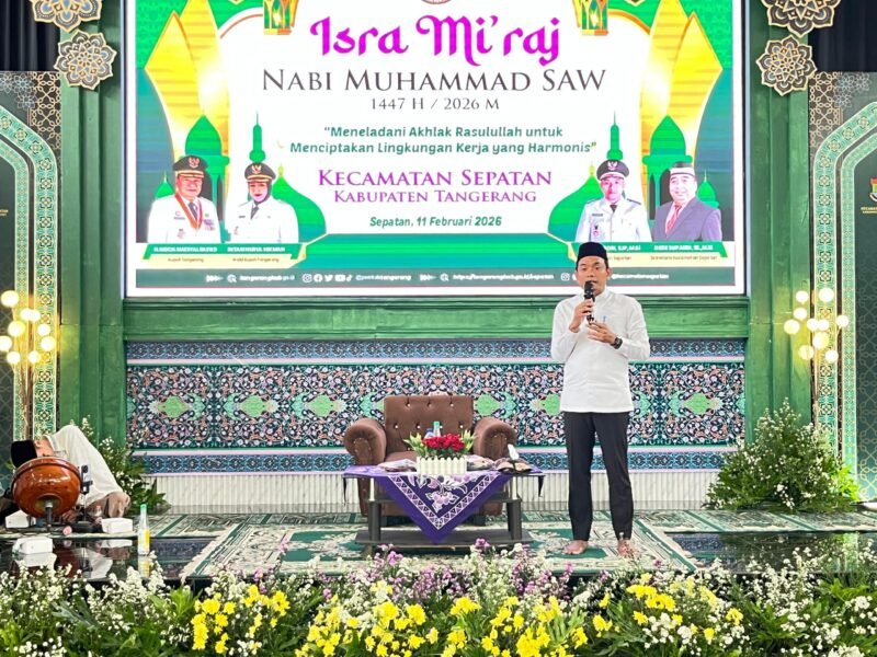 Peringatan Isra Mi'raj Nabi Besar Muhammad SAW 1447 Hijriah Kecamatan Sepatan Kabupaten Tangerang (foto/jml) 