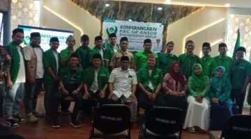 Jajaran PAC GP Ansor Kecamatan Mauk Kabupaten Tangerang pada kegiatan Konferancab Ke IV (foto/jml) 