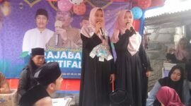 Kegiatan peringatan Isra Mi'raj Nabi Besar Muhammad SAW Majlis Ta'lim Nurul Huda Kampung Pondok Dadap Desa Kedaung Barat (foto/nano) 