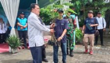 Bupati Tangerang, Moch. Maesyal Rasyid  pada Peringatan Hari Peduli Sampah Nasional (HPSN) Tahun 2026 di TPA Jatiwaringin, Kecamatan Mauk, Kabupaten Tangerang, Rabu (18/2/26). (foto/jml) 