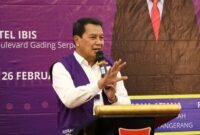 Bupati Tangerang Moch. Maesyal Rasyid saat membuka Rapat Penyusunan Program bersama Tim Pembina (TP) Posyandu Kabupaten Tangerang Tahun 2026 (foto/jml) 