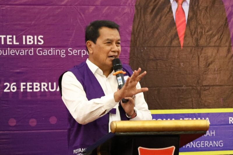 Bupati Tangerang Moch. Maesyal Rasyid saat membuka Rapat Penyusunan Program bersama Tim Pembina (TP) Posyandu Kabupaten Tangerang Tahun 2026 (foto/jml) 