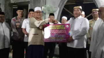 Tim 6  Tarling Kabupaten Tangerang Melaksanakan Tarling di Masjid Jami Al Wustho Kecamatan Sepatan (foto/jml) 