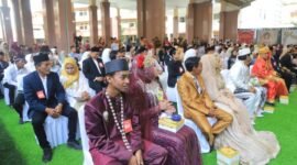 106 Pasangan Pengantin Ikut Pernikahan Massal di HUT ke-33 Kota Tangerang (foto/hms) 