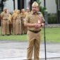 Sekretaris Daerah (Sekda) Kabupaten Tangerang, Provinsi Banten Soma Atmaja, memimpin apel awal bulan Februari (foto/hms) 