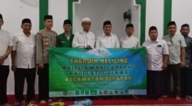 Suasana Tarling Pemerintah Kecamatan Sepatan di Musolah Al Baniah Desa Kayu Bongkok (foto/jml) 