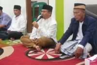 Kegiatan PGRI Kecamatan Sepatan Timur Kabupaten Tangerang saat buka puasa bersama di Gedung UPT Pendidikan Sepatan Timur, Selasa (10/3/26) sore. (foto/soleh) 