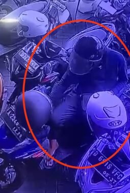 Aksi Pencurian Motor Pegawai Percetakan di Kota Tangerang Terekam CCTV