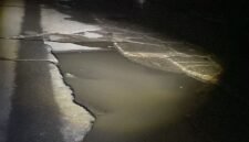 Kondisi malam hari sepanjang jalan raya Tanjung Pasir Kecamatan Teluknaga, Kabupaten Tangerang mati total (foto/istimewa)