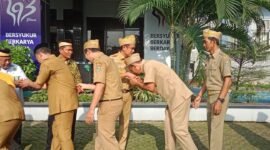 Suasana Halal Bihalal di Lingkup Kecamatan Sepatan (foto/jml) 