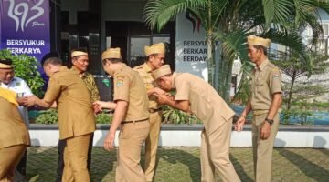Suasana Halal Bihalal di Lingkup Kecamatan Sepatan (foto/jml) 