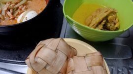 Kuliner Ketupat di Perayaan Qunutan dilaksanakan tepat pada malam ke-16 bulan Ramadan (foto/istimewa) 