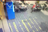 Hasil rekaman CCTV, aksi Curanmor di Sepatan Timur (foto/istimewa) 