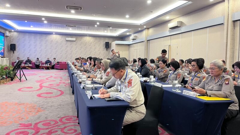 Rapat Kerja Teknis (Rakernis) Setum Polri dengan mengusung tema “Optimalisasi Fungsi Kesekretariatan Polri.”