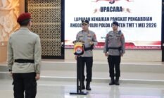 Kapolda Banten Pimpin Upacara Kenaikan Pangkat Pengabdian di Polda Banten