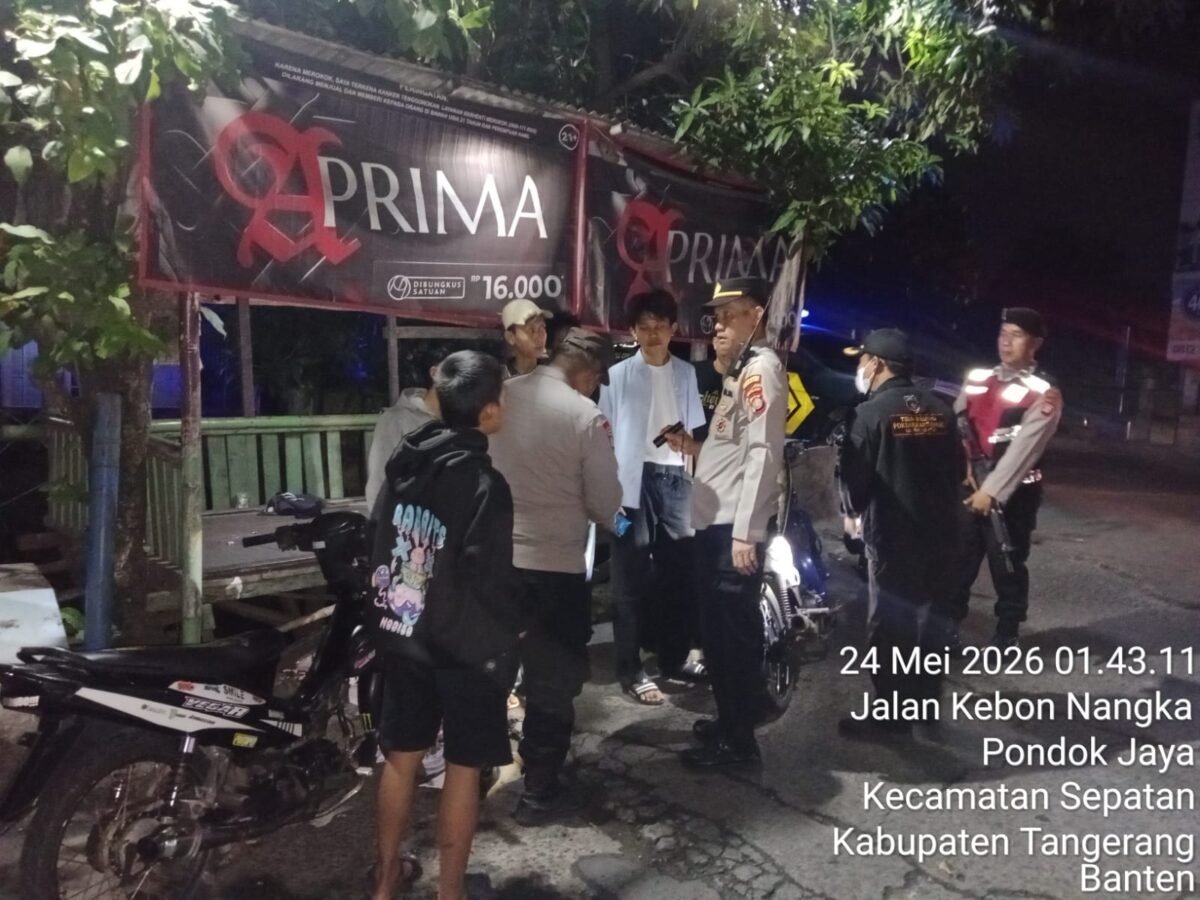 Razia stasioner dan patroli mobile dalam rangka cipta kondisi dan antisipasi Guantibmas oleh Polsek Sepatan 