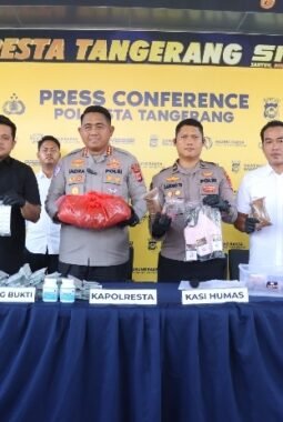 Polresta Tangerang Bongkar Jaringan Narkotika Sintetis Lintas Wilayah