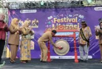 Suasana Bupati Tangerang Moch. Maesyal Rasyid secara resmi membuka Festival Literasi Tangerang Gemilang Tahun 2026