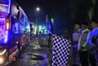 Suasana ketika Sekda Kabupaten Tangerang melepas 389 Jamaah Haji Kloter 12 JKB Asal Kabupaten Tangerang