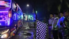 Suasana ketika Sekda Kabupaten Tangerang melepas 389 Jamaah Haji Kloter 12 JKB Asal Kabupaten Tangerang