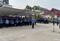 Upacara Peringatan Hari Lahir Pancasila Tahun 2026 yang berlangsung khidmat di halaman Kantor Kecamatan Teluknaga, Kabupaten Tangerang, Senin (1/6/2026).