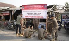 Satpol PP Kabupaten Tangerang Tertibkan 81 Lapak dan Kios di Eks TPPS Pasar Cisoka