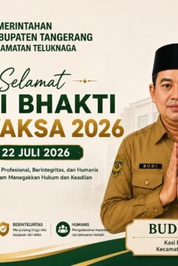 Kasi Binwasdes Kecamatan Teluknaga Mengucapkan Selamat Hari Bhakti Adhyaksa 2026 