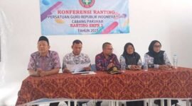 Suasana Kegiatan Konferensi PGRI Cabang Kecamatan Pakuhaji, Kabupaten Tangerang (foto/istimewa)
