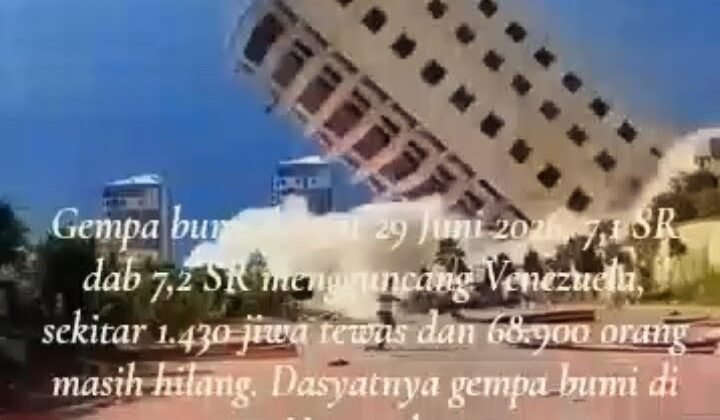 Detik Detik Gempa Bumi Dasyat mengguncang Venezuela