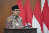 Wali Kota Batu, Nurochman, saat menyampaikan rancangan anggaran 2027 (foto/shereen) 
