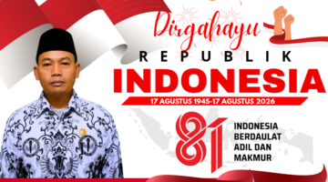 Ketua PGRI Cabang Kecamatan Pakuhaji Kabupaten Tangerang Mengucapkan Dirgahayu RI Ke-81 Tahun 2026 